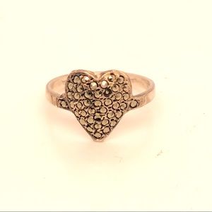 Marcasite Heart Ring